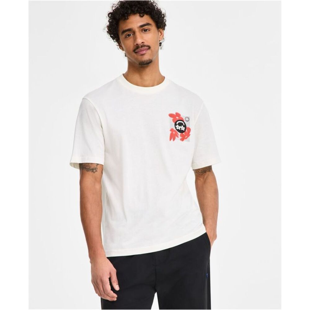 Hugo Boss Mens Smiley Logo Graphic T-Shirt, NWT